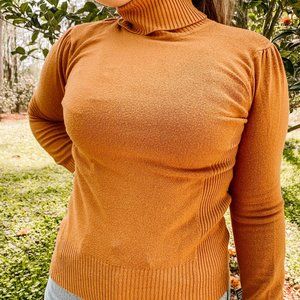 mustard long sleeve turtleneck